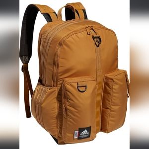 Adidas Iconic 3 Stripe Backpack Mesa Brown
